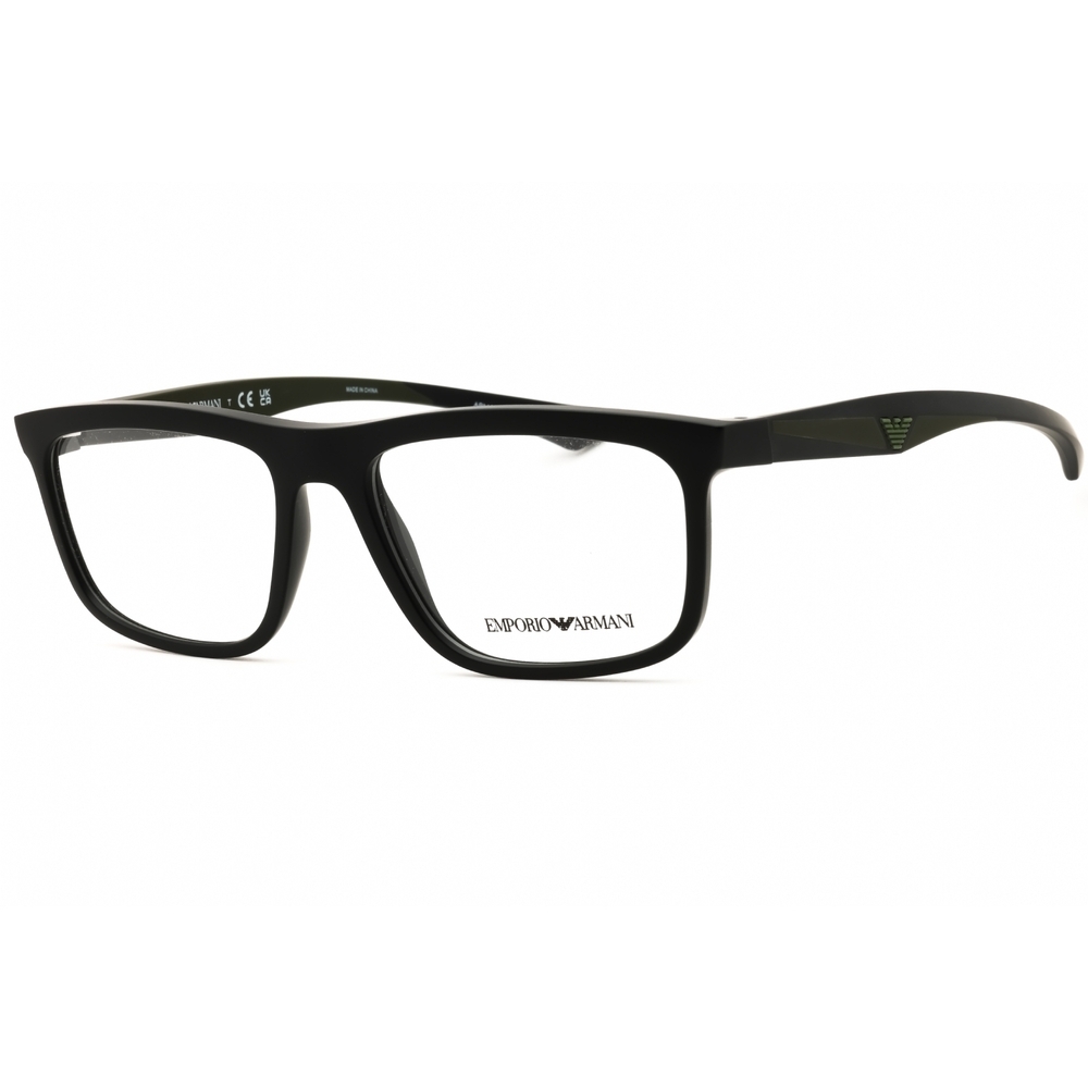 Emporio Armani EA3246 Eyeglasses Matte Black Rectangle